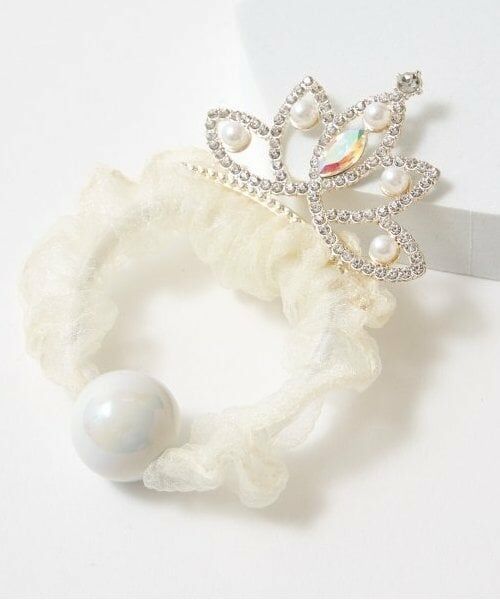 Lycee mine / リセマイン ヘアゴム・シュシュ | アソート王冠シュシュ（アイボリー）