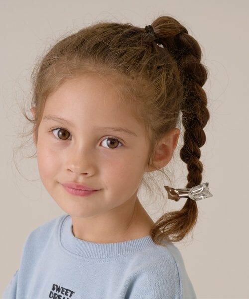 Lycee mine / リセマイン ヘアピン | リボン型ヘアクリップ（シルバー）