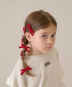 Lycee mine / リセマイン ヘアピン | ベロアリボンヘアクリップ6Pセット