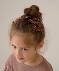 Lycee mine / リセマイン ヘアピン | ベロアリボンヘアクリップ6Pセット