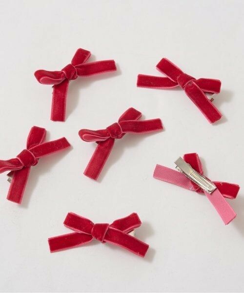 Lycee mine / リセマイン ヘアピン | ベロアリボンヘアクリップ6Pセット | 詳細7
