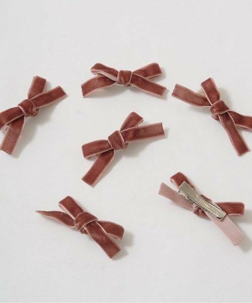 Lycee mine / リセマイン ヘアピン | ベロアリボンヘアクリップ6Pセット | 詳細9