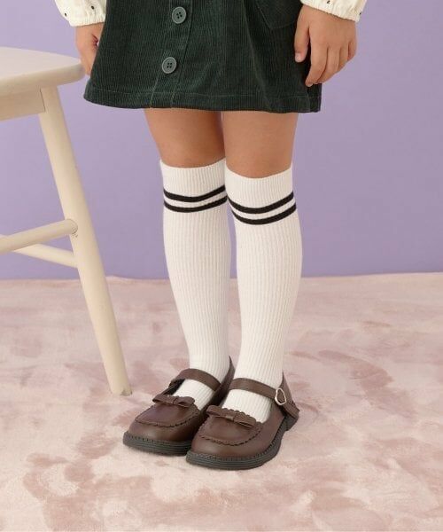 Lycee mine / リセマイン ソックス | ラインハイソックス（オフホワイト）