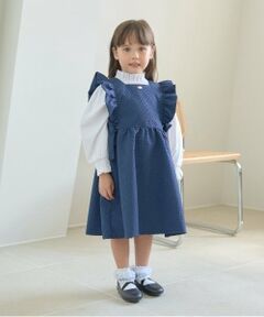 【オケージョン】フリルエプロンワンピース