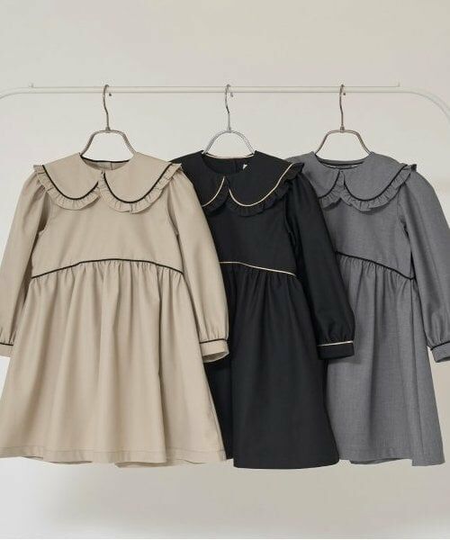 Lycee mine / リセマイン ミニ丈・ひざ丈ワンピース | 【オケージョン】外せる衿付きワンピース | 詳細1