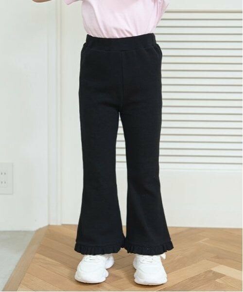 Lycee mine / リセマイン その他パンツ | 【ともパン】裾フリルフレアパンツ（黒）