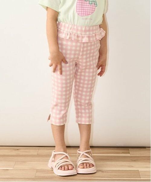 Lycee mine / リセマイン その他パンツ | 【ともパン】サイドスリット7分丈カプリパンツ（ピンク）