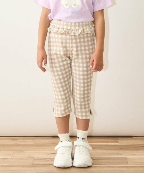 Lycee mine / リセマイン その他パンツ | 【ともパン】サイドスリット7分丈カプリパンツ（ベージュ）