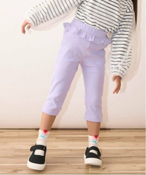 Lycee mine / リセマイン その他パンツ | 【ともパン】サイドスリット7分丈カプリパンツ（ラベンダー）