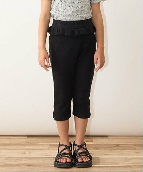 Lycee mine / リセマイン その他パンツ | 【ともパン】サイドスリット7分丈カプリパンツ（黒）