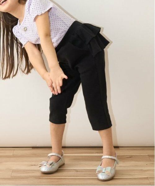 Lycee mine / リセマイン その他パンツ | 【ともパン】バックフリル7分丈カプリパンツ（黒）