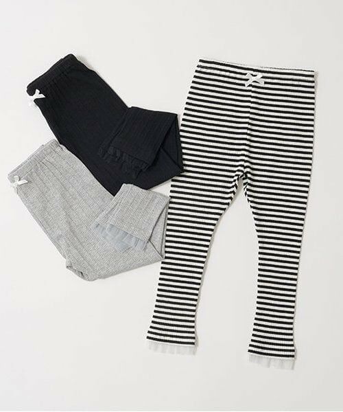 Lycee mine / リセマイン レギンス・スパッツ | 裾チュールフリル9分丈レギンス | 詳細1