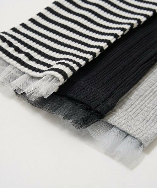 Lycee mine / リセマイン レギンス・スパッツ | 裾チュールフリル9分丈レギンス | 詳細6