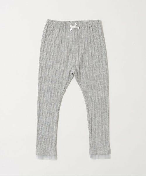 Lycee mine / リセマイン レギンス・スパッツ | 裾チュールフリル9分丈レギンス（トップグレー）