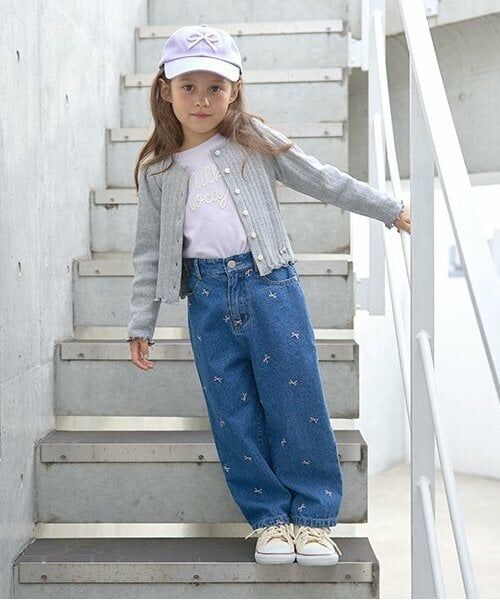 Lycee mine / リセマイン その他パンツ | 【LOVE DENIM】アソート刺しゅう総柄ストレートパンツ | 詳細11