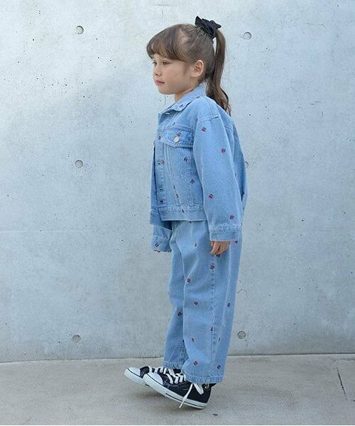 Lycee mine / リセマイン その他パンツ | 【LOVE DENIM】アソート刺しゅう総柄ストレートパンツ | 詳細14