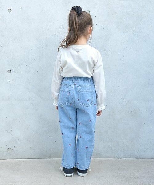 Lycee mine / リセマイン その他パンツ | 【LOVE DENIM】アソート刺しゅう総柄ストレートパンツ | 詳細15