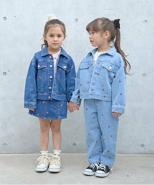 Lycee mine / リセマイン その他パンツ | 【LOVE DENIM】アソート刺しゅう総柄ストレートパンツ | 詳細16