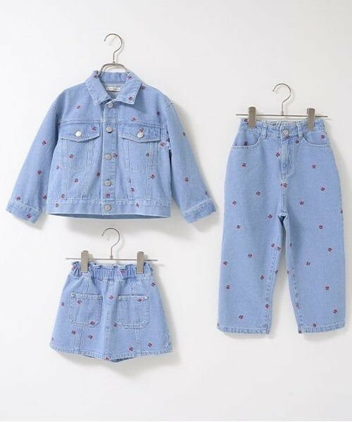 Lycee mine / リセマイン その他パンツ | 【LOVE DENIM】アソート刺しゅう総柄ストレートパンツ | 詳細19