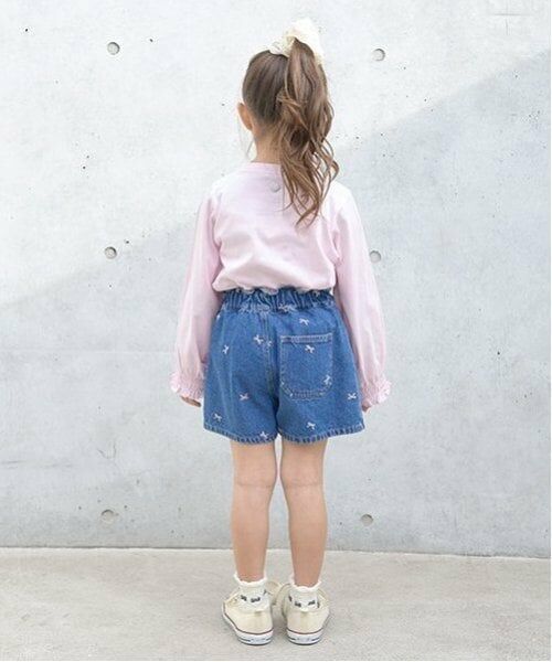 Lycee mine / リセマイン ショート・ハーフ・半端丈パンツ | 【LOVE DENIM】アソート刺しゅう総柄スカパン | 詳細12