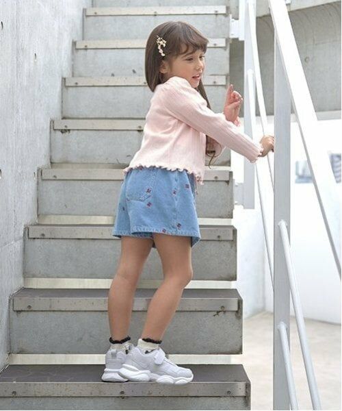 Lycee mine / リセマイン ショート・ハーフ・半端丈パンツ | 【LOVE DENIM】アソート刺しゅう総柄スカパン | 詳細14