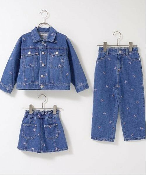 Lycee mine / リセマイン ショート・ハーフ・半端丈パンツ | 【LOVE DENIM】アソート刺しゅう総柄スカパン | 詳細18