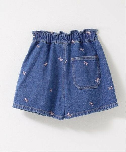 Lycee mine / リセマイン ショート・ハーフ・半端丈パンツ | 【LOVE DENIM】アソート刺しゅう総柄スカパン | 詳細3