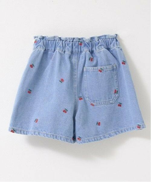 Lycee mine / リセマイン ショート・ハーフ・半端丈パンツ | 【LOVE DENIM】アソート刺しゅう総柄スカパン | 詳細5