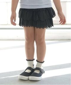 Lycee mine / リセマイン ショート・ハーフ・半端丈パンツ | チェリーコットンレースティアードスカパン