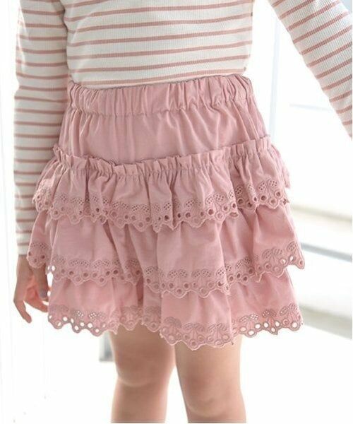 Lycee mine / リセマイン ショート・ハーフ・半端丈パンツ | チェリーコットンレースティアードスカパン | 詳細13