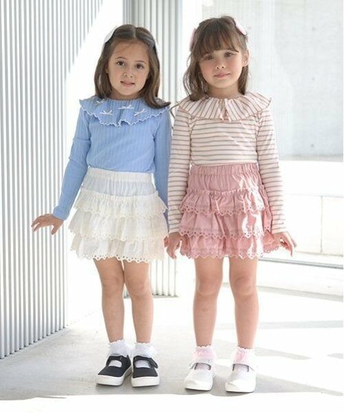 Lycee mine / リセマイン ショート・ハーフ・半端丈パンツ | チェリーコットンレースティアードスカパン | 詳細16