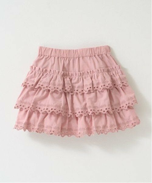 Lycee mine / リセマイン ショート・ハーフ・半端丈パンツ | チェリーコットンレースティアードスカパン | 詳細2