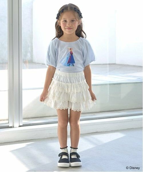 Lycee mine / リセマイン ショート・ハーフ・半端丈パンツ | チェリーコットンレースティアードスカパン | 詳細9