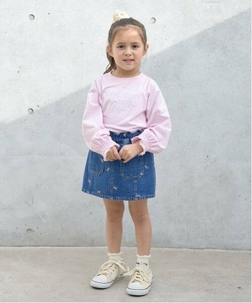 Lycee mine / リセマイン Tシャツ | 【ソフトコットン】ロゴ刺しゅうボリュームスリーブトップス | 詳細11