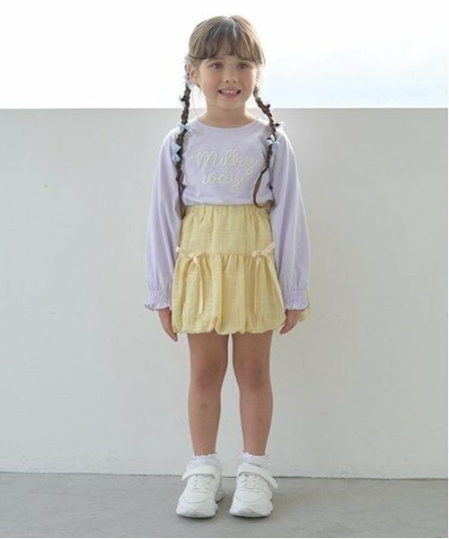 Lycee mine / リセマイン Tシャツ | 【ソフトコットン】ロゴ刺しゅうボリュームスリーブトップス | 詳細17