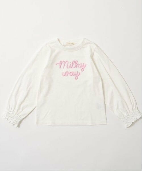 Lycee mine / リセマイン Tシャツ | 【ソフトコットン】ロゴ刺しゅうボリュームスリーブトップス | 詳細2