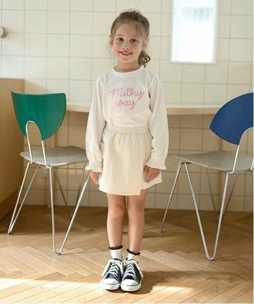 Lycee mine / リセマイン Tシャツ | 【ソフトコットン】ロゴ刺しゅうボリュームスリーブトップス | 詳細8