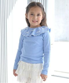 Lycee mine / リセマイン Tシャツ | 【前後どっちでもOK!】衿つき長袖Tシャツ