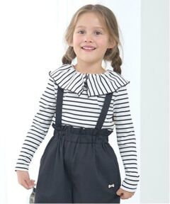 【前後どっちでもOK!】衿つき長袖Tシャツ