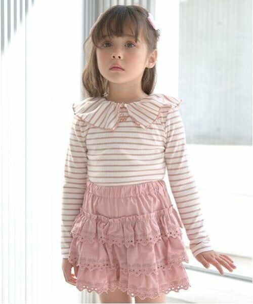 Lycee mine / リセマイン Tシャツ | 【前後どっちでもOK!】衿つき長袖Tシャツ | 詳細12