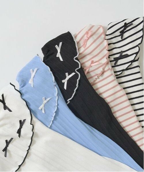 Lycee mine / リセマイン Tシャツ | 【前後どっちでもOK!】衿つき長袖Tシャツ | 詳細5