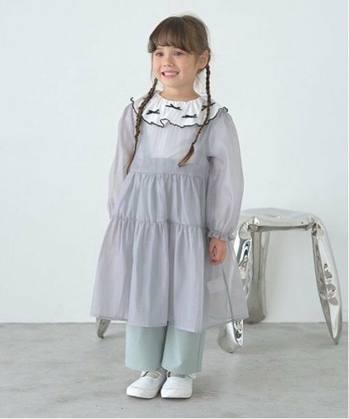 Lycee mine / リセマイン Tシャツ | 【前後どっちでもOK!】衿つき長袖Tシャツ | 詳細9