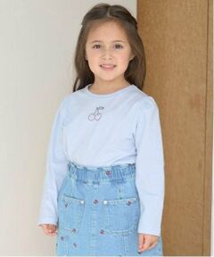 Lycee mine / リセマイン Tシャツ | 【ソフトコットン】アソートラインストーンモチーフパフAラインTシャツ