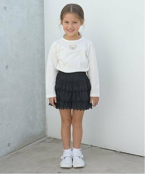 Lycee mine / リセマイン Tシャツ | 【ソフトコットン】アソートラインストーンモチーフパフAラインTシャツ | 詳細6