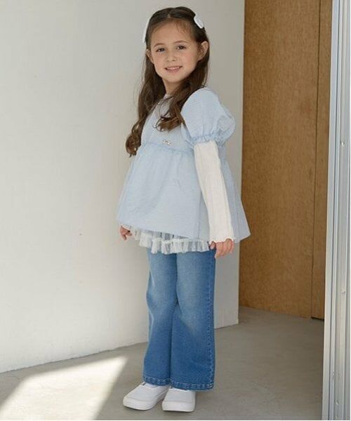 Lycee mine / リセマイン Tシャツ | シアーブラウスドッキングトップス | 詳細10