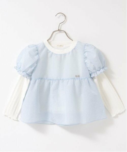 Lycee mine / リセマイン Tシャツ | シアーブラウスドッキングトップス | 詳細2