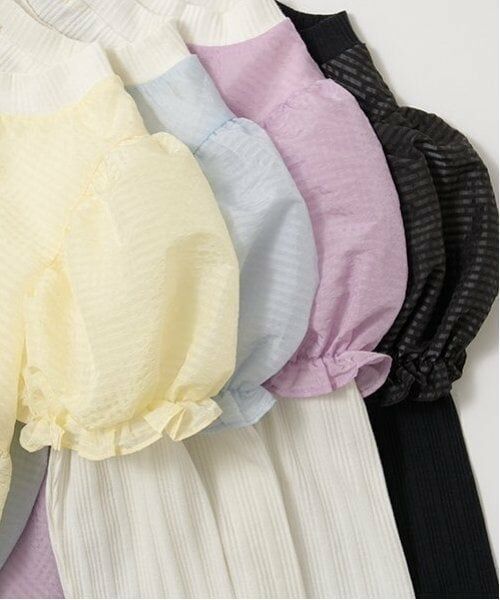 Lycee mine / リセマイン Tシャツ | シアーブラウスドッキングトップス | 詳細4
