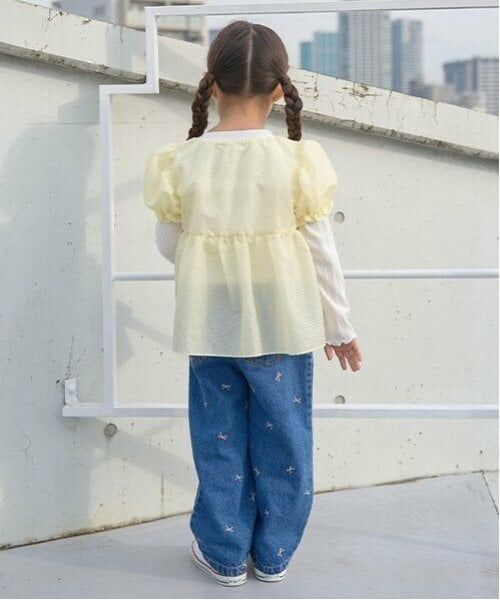 Lycee mine / リセマイン Tシャツ | シアーブラウスドッキングトップス | 詳細9