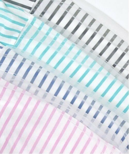 Lycee mine / リセマイン Tシャツ | 【ソフトコットン】チュール重ねボーダーボートネックTシャツ | 詳細21