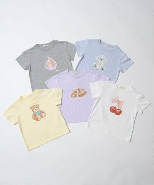 Lycee mine / リセマイン Tシャツ | 【ソフトコットン】アソートリボンモチーフプリントTシャツ | 詳細19